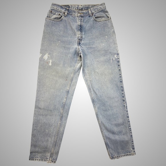 Levi's Denim - Vintage Levis 550 Relaxed Fit Tapered Leg Light Wash Jeans Womens 12 MIS M 30x30